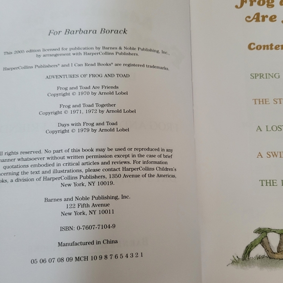 Adventures of Frog and Toad an "I can Read" book 2005 Edition. - Picture 6 of 16
